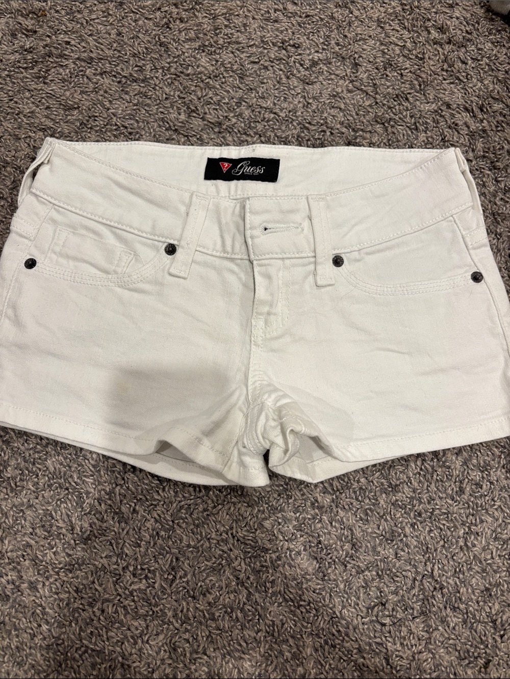 GUESS White Denim Women's Jean Shorts